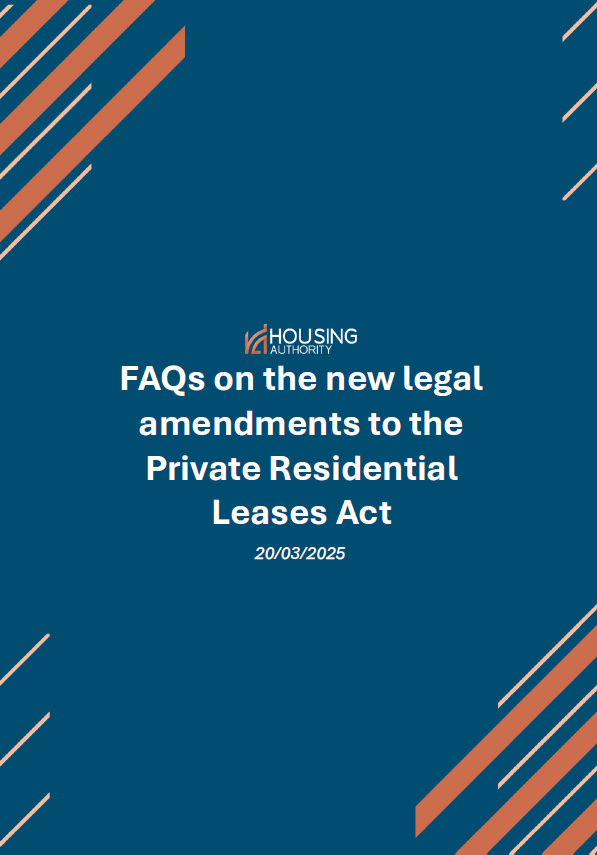 FAQs on the new legal amendments to the Private Residential Leases Act